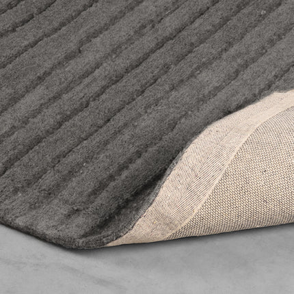 LABEL51 - Vloerkleed Luxy 200x300 cm - Antraciet Wol