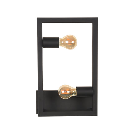 LABEL51 - Wandlamp Quadrato 20x10x40 cm - Zwart Metaal