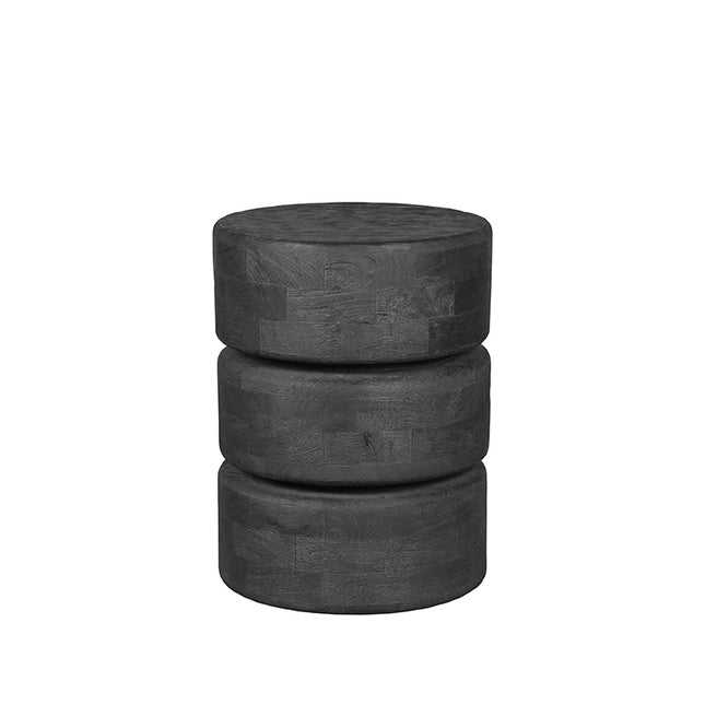 LABEL51 - Bijzettafel Milly 35x35x47 cm - Zwart Mangohout