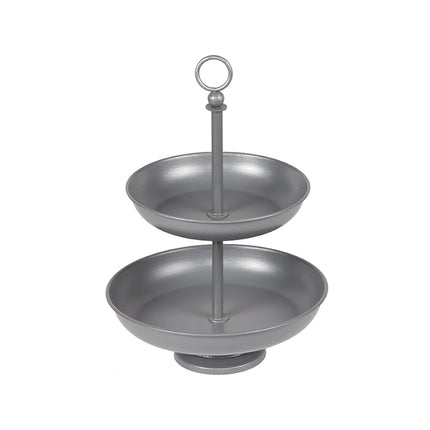 LABEL51 - Etagere 26x26x38 cm - Antiek Grijs Metaal