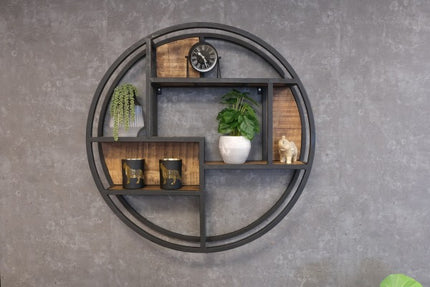 Mangohouten wandrek 95cm Rond