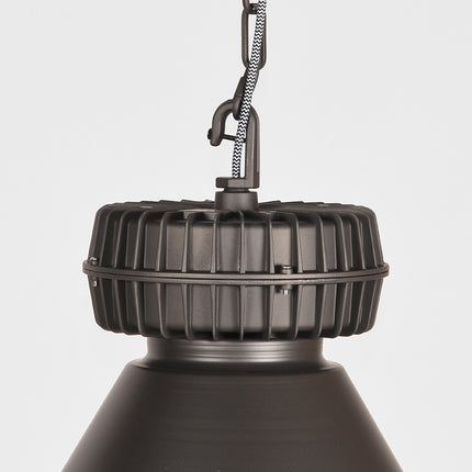 LABEL51 - Hanglamp Duisburg 50x50x50 cm - Burned Steel Metaal l Glas