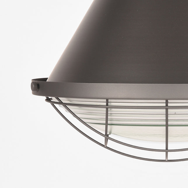 LABEL51 - Hanglamp Duisburg 50x50x50 cm - Burned Steel Metaal l Glas