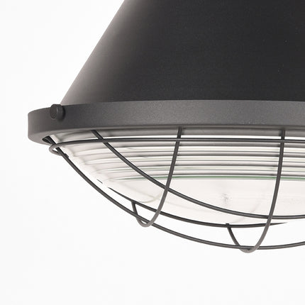 LABEL51 - Hanglamp Duisburg 50x50x50 cm - Zwart Metaal l Glas