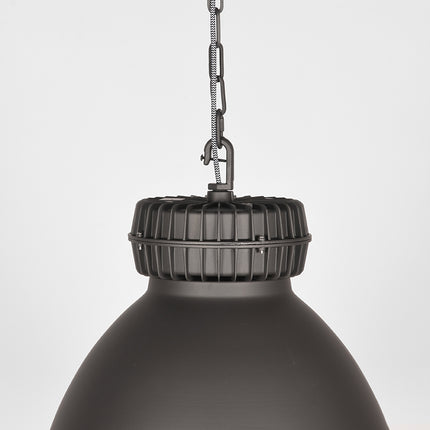 LABEL51 - Hanglamp Heavy Duty 50x50x40 cm - Burned Steel Metaal l Glas