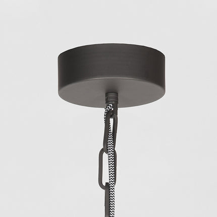 LABEL51 - Hanglamp Heavy Duty 50x50x40 cm - Burned Steel Metaal l Glas