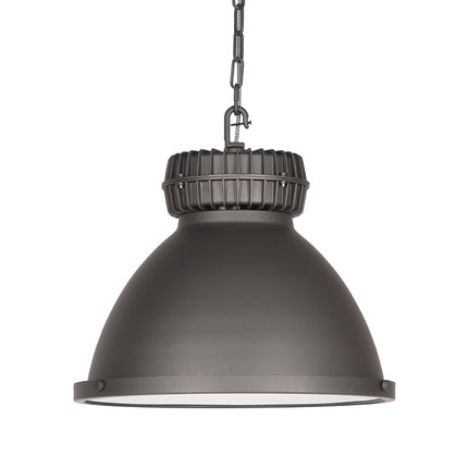 LABEL51 - Hanglamp Heavy Duty 50x50x40 cm - Burned Steel Metaal l Glas