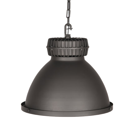 LABEL51 - Hanglamp Heavy Duty 50x50x40 cm - Burned Steel Metaal l Glas