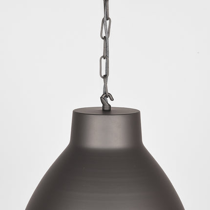LABEL51 - Hanglamp Industry 45x45x36 cm - Burned Steel Metaal | Glas