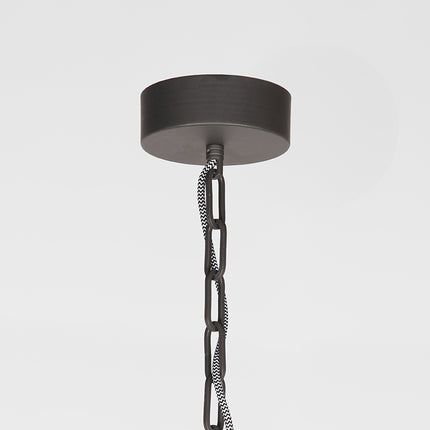 LABEL51 - Hanglamp Industry 45x45x36 cm - Burned Steel Metaal | Glas