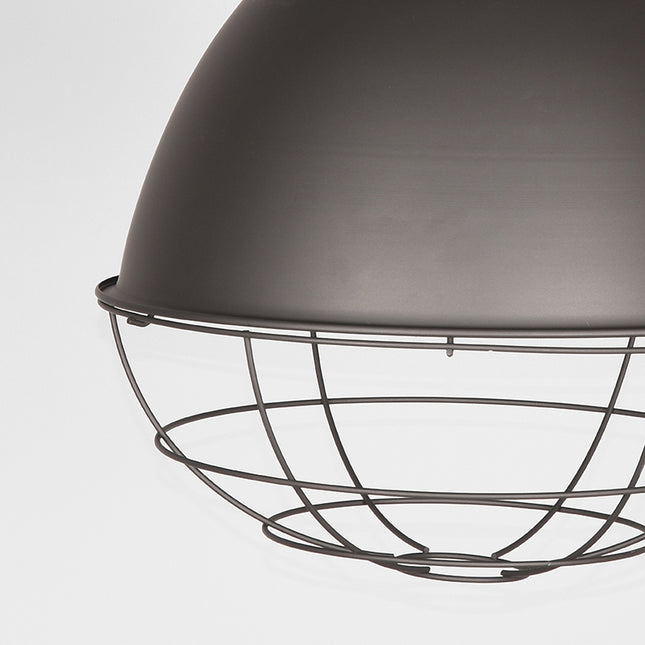 LABEL51 - Hanglamp Korf 38x38x45 cm | M - Burned Steel Metaal l Naturel Touw