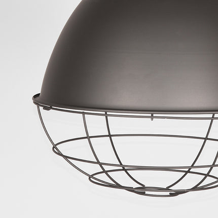 LABEL51 - Hanglamp Korf 47x47x55 cm | L - Burned Steel Metaal l Naturel Touw