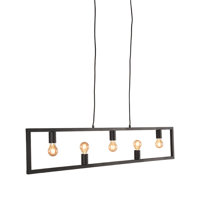 LABEL51 - Hanglamp Quadrato 135x10x130 cm - Zwart Metaal