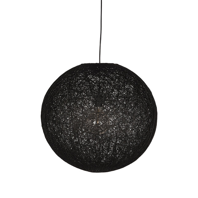 LABEL51 - Hanglamp Twist 45x45x45 cm | L - Zwart Vlas