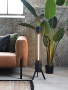 LABEL51 - Tafellamp Tube 24x24x93 cm - Zwart Metaal