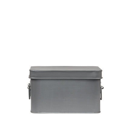LABEL51 - Media Opbergbox 22x17x13 cm | M - Antiek Grijs Metaal