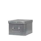 LABEL51 - Media Opbergbox 27x21x16 cm | L - Antiek Grijs Metaal