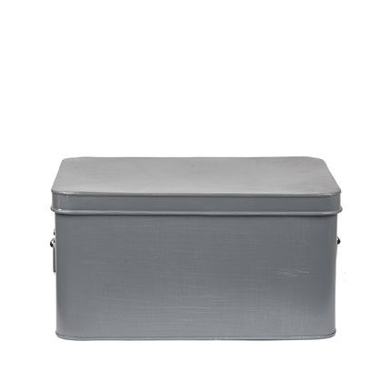 LABEL51 - Media Opbergbox 35x27x18 cm | XL - Antiek Grijs Metaal