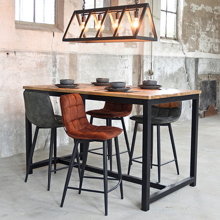 LABEL51 - Hanglamp Roof 95x35x38 cm - Zwart Staal