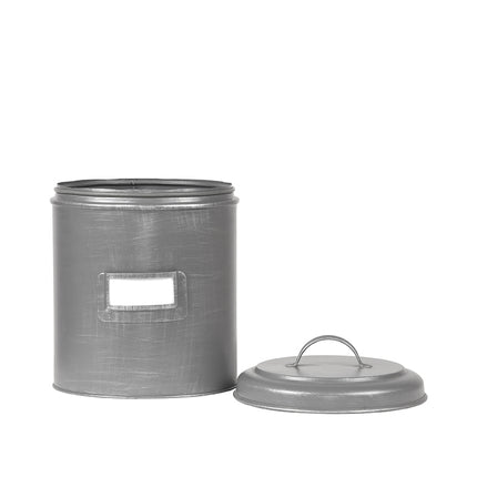 LABEL51 - Opbergblik 21x21x29 cm | XXL - Antiek Grijs Metaal