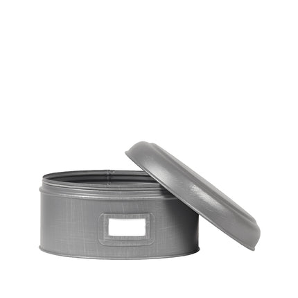 LABEL51 - Opbergblik 22x22x12 cm | L - Antiek Grijs Metaal