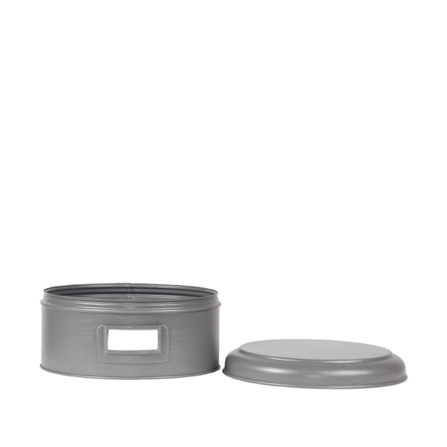 LABEL51 - Opbergblik 25x25x13 cm | XL - Antiek Grijs Metaal