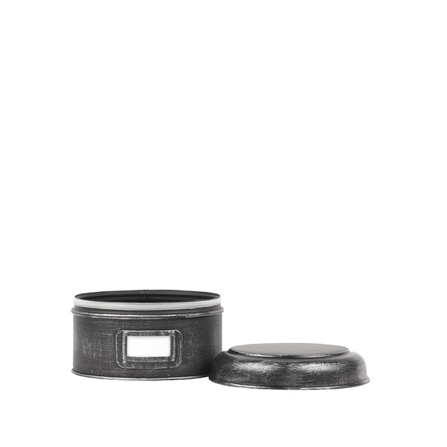 LABEL51 - Opbergblik 18x18x10 cm | M - Antiek Zwart Metaal