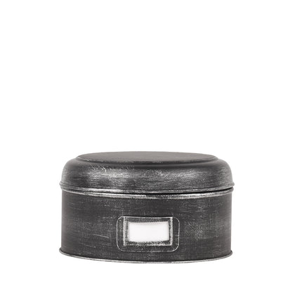 LABEL51 - Opbergblik 22x22x12 cm | L - Antiek Zwart Metaal