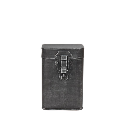 LABEL51 - Opbergbox 12x13x17 cm | M - Antiek Zwart Metaal