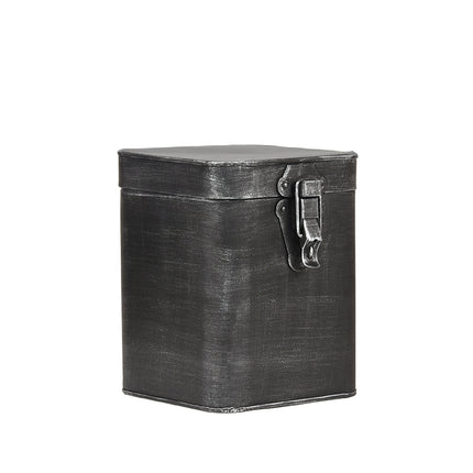 LABEL51 - Opbergbox 15x16x19 cm | L - Antiek Zwart Metaal