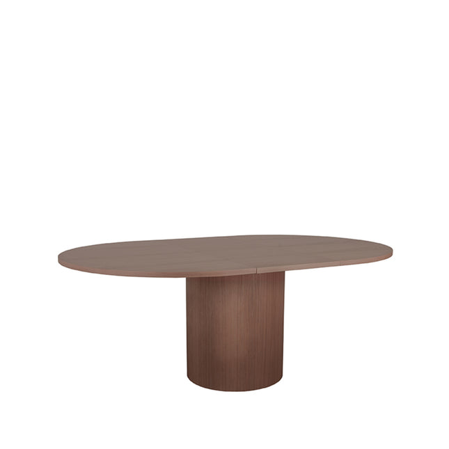LABEL51 - Eettafel Oliva 150x130x78 cm (+ Uitschuifbaar 50 cm) - Walnoot Eiken