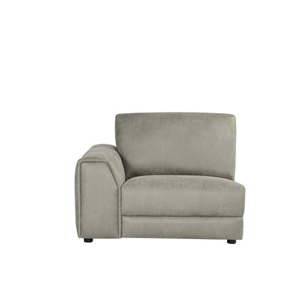 LABEL51 - Bank Tivoli 1,5-Zits Arm Links Voorstaand 114x101x83 cm - Taupe Micro Suede | Zwart Hout