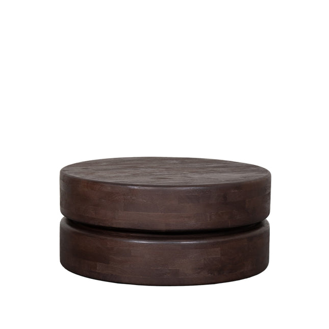 LABEL51 - Salontafel Milly 70x70x31 cm - Espresso Mangohout