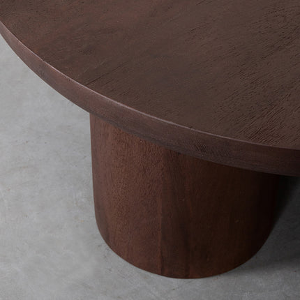 LABEL51 - Salontafel Olly 90x90x37 cm - Espresso Mangohout
