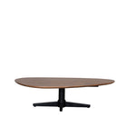 LABEL51 - Salontafel Rosie 140x75x36 cm - Nature Smooth Mangohout | Zwart Metaal