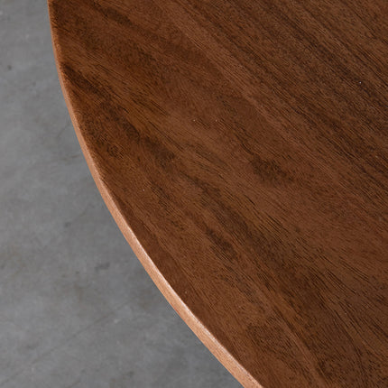LABEL51 - Salontafel Rosie 140x75x36 cm - Nature Smooth Mangohout | Zwart Metaal
