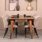 LABEL51 Eetkamertafel Fly - Nature Smooth - Mangohout - 190 cm