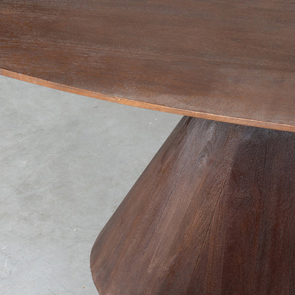 LABEL51 Eetkamertafel Jagger - Espresso - Mangohout - 240 cm - Ovaal