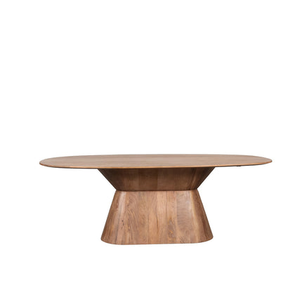 LABEL51 Eetkamertafel Jagger - Nature Smooth - Mangohout - 220 cm - Ovaal