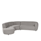 LABEL51 Hoekbank Florence - Mushroom - Royal Boucle - Links Voorstaand