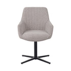 LABEL51 - Eetkamerstoel Mira 58x62x85 cm - Naturel Royal Boucle | Zwart Metaal
