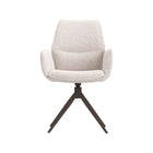 LABEL51 - Eetkamerstoel Sereno 58x63x93 cm - Naturel Royal Boucle | Brons Metaal