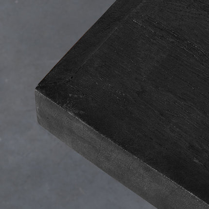 LABEL51 Eetkamerstoel Tafelblad Straight Edge - Zwart - Mangohout - 120 cm Straight