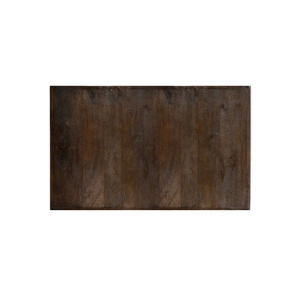 LABEL51 Eetkamertafel Tafelblad Straight Edge - Espresso - Mangohout - 120 cm Straight