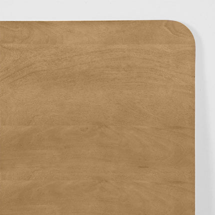 LABEL51 Eetkamerstoel Tafelblad Sloppy Edge - Naturel - Mangohout - 70 cm Sloppy
