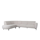 LABEL51 Hoekbank Mauro - Naturel - Royal Boucle - Links Voorstaand