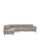 LABEL51 Fauteuil Mauro - Mushroom - Royal Boucle - Links Voorstaand