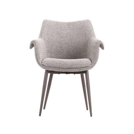 LABEL51 - Eetkamerstoel Mirai 64x62x85 cm - Mushroom Royal Boucle | Brons Metaal
