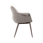 LABEL51 - Eetkamerstoel Mirai 64x62x85 cm - Mushroom Royal Boucle | Brons Metaal