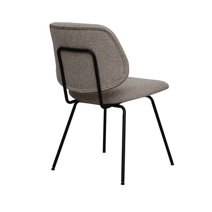 LABEL51 - Eetkamerstoel Ravenna 50x59x82 cm - Naturel Royal Boucle | Zwart Metaal